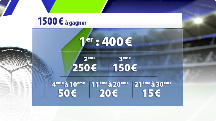 Participez au challenge football de février   1 500 â‚¬ à gagner  football bet placer